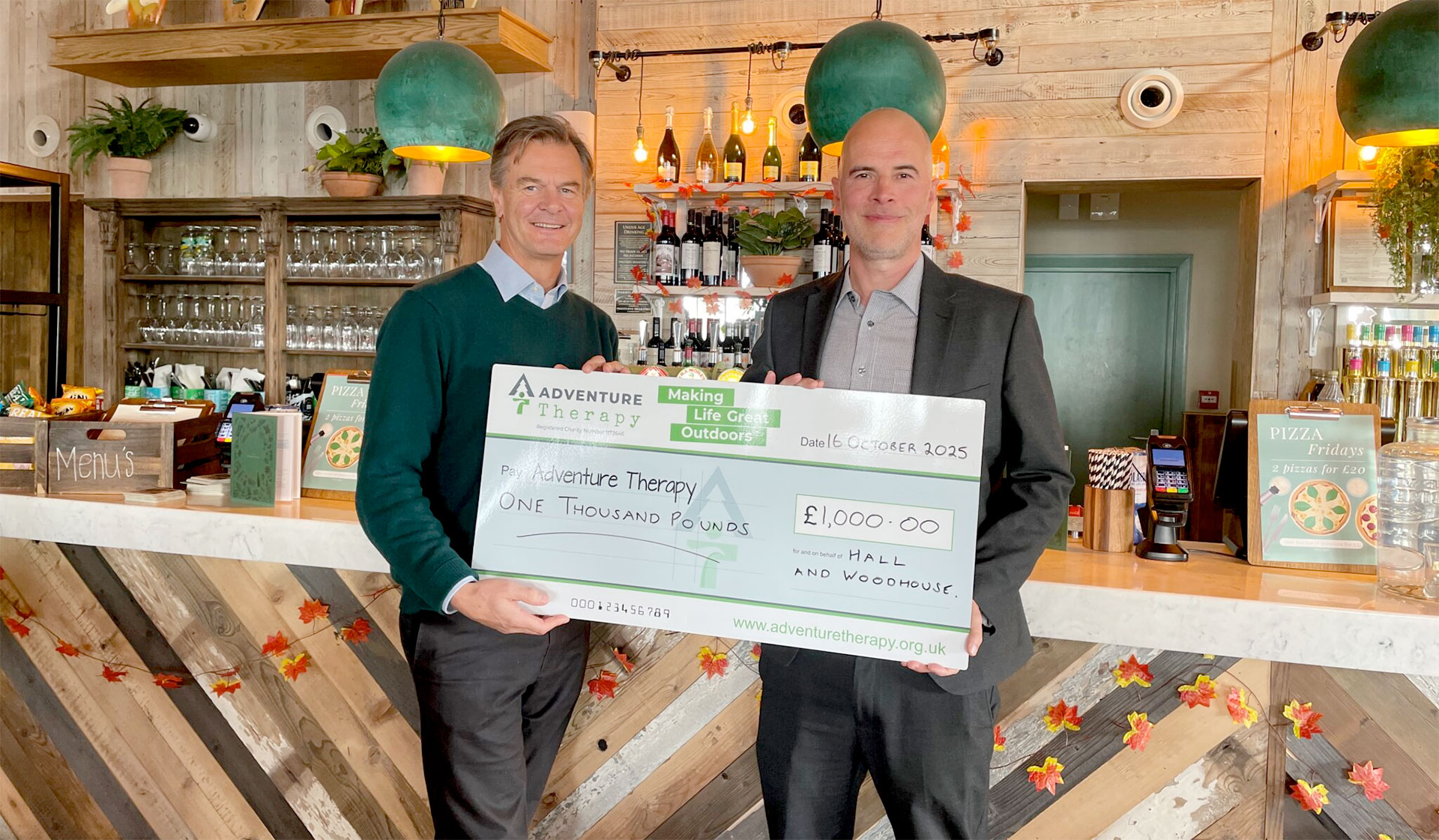 Hall & Woodhouse charity donation