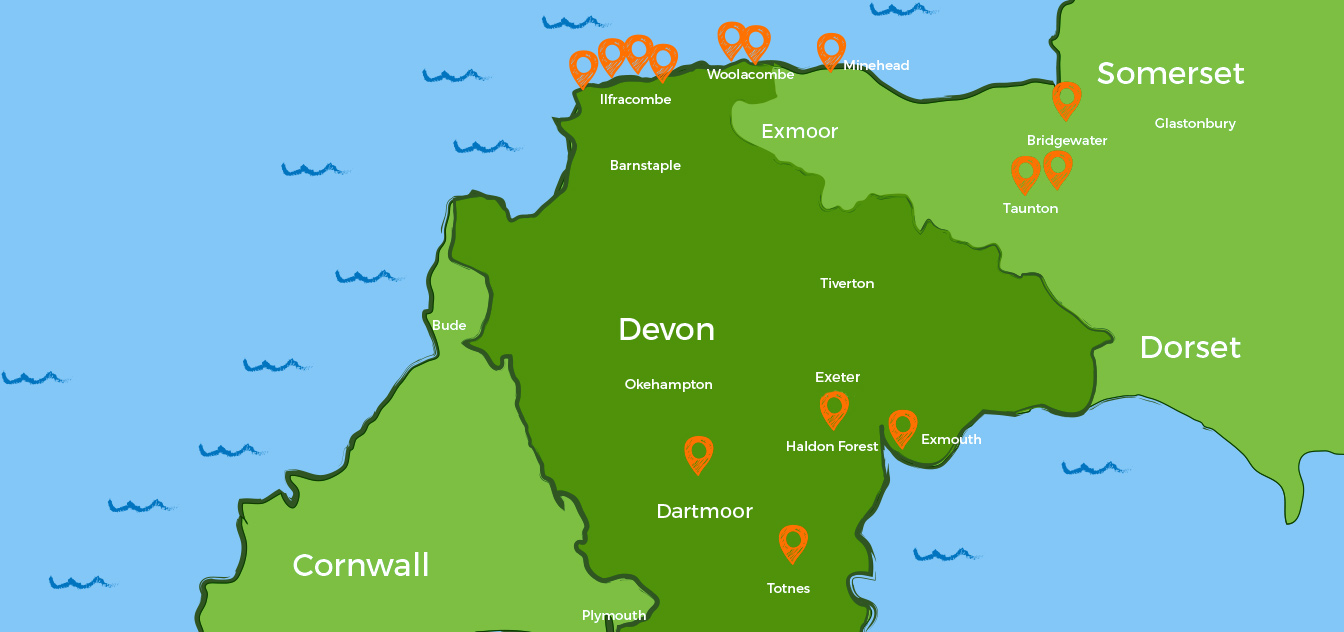 Adventure Therapy Locations Map