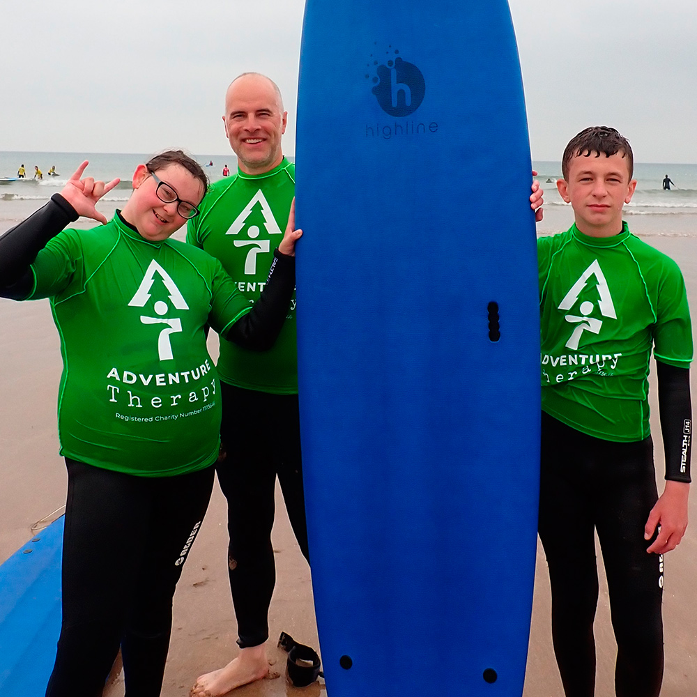 surfers on beach